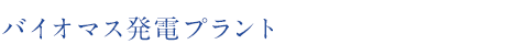 バイオマス発電プラント